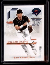 2025 Panini Prospect Edition Blue Walker Martin 034/199 San Francisco Giants