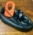 Vintage 1970 Hasbro GI Joe AT #7411 Secret to Mission Black Raft & Accessories