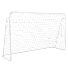 8' x 5' Backyard Training Soccer Goal Frame Door, Powder Coated Steel, Nylon Net