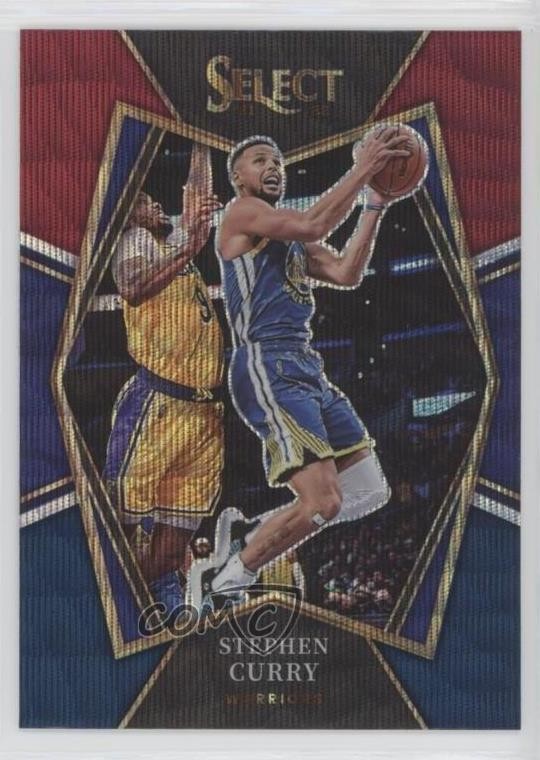2021-22 Panini Select Premier Level Tri-Color Prizm Stephen Curry #121 0su2