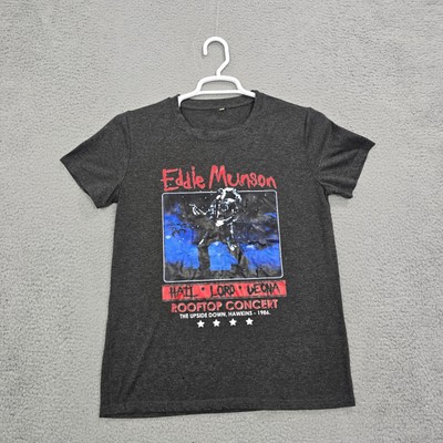 Stranger Things Shirt Adult Medium Eddie Munson Hawkins Classic Rooftop Concert