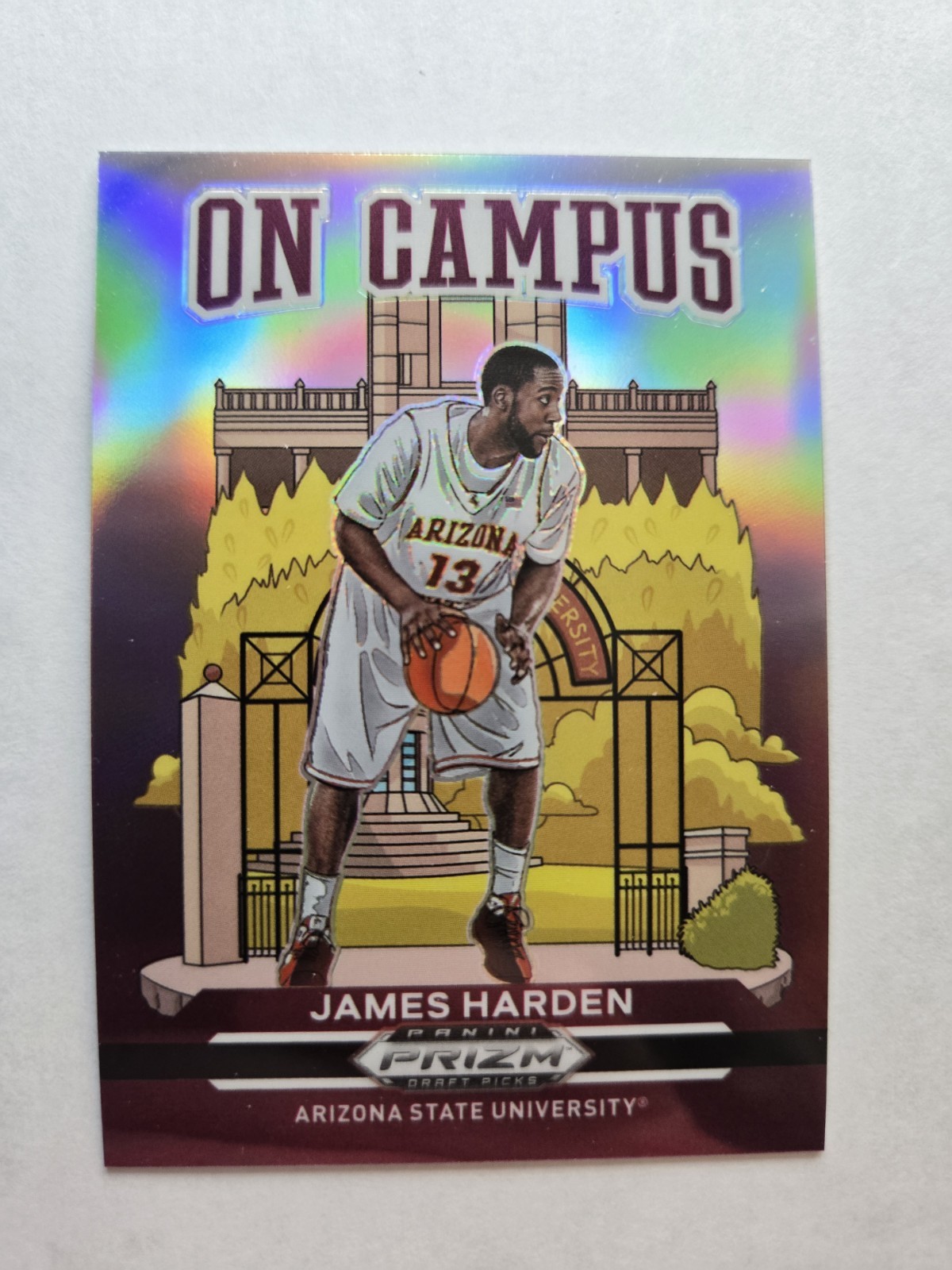 James Harden ON CAMPUS SSP Case Hit 2021-22 Prizm Draft Picks Basketball AA7