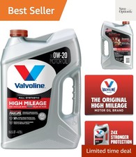 Full Synthetic High Mileage with MaxLife Technology SAE 0W-20 Motor Oil 5 QT,... 43.19 per gallon
