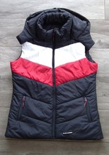 Damen Stepp-Weste / Reitweste Loesdau blau/rot/weiß Gr. XL