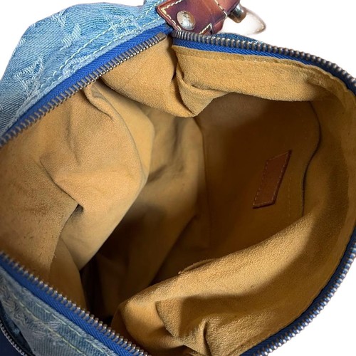 Louis Vuitton Monogram Denim Baggy GM Large Shoulder Bag Vintage Blue Auth Japan - Picture 11 of 13