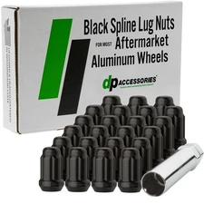 Black Lug Nuts for 2007-2017 Jeep Wrangler with Aftermarket Wheels