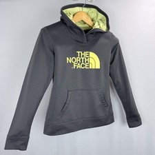 The North Face Fav-Our-Ite Pullover Hoodie Women Medium Gray Cotton Blend Fleece