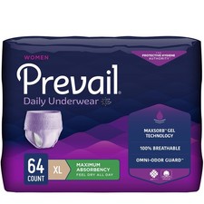 Prevail Proven X-Large Pull-Up Womens Incontinence Protective Underwear 64 Count