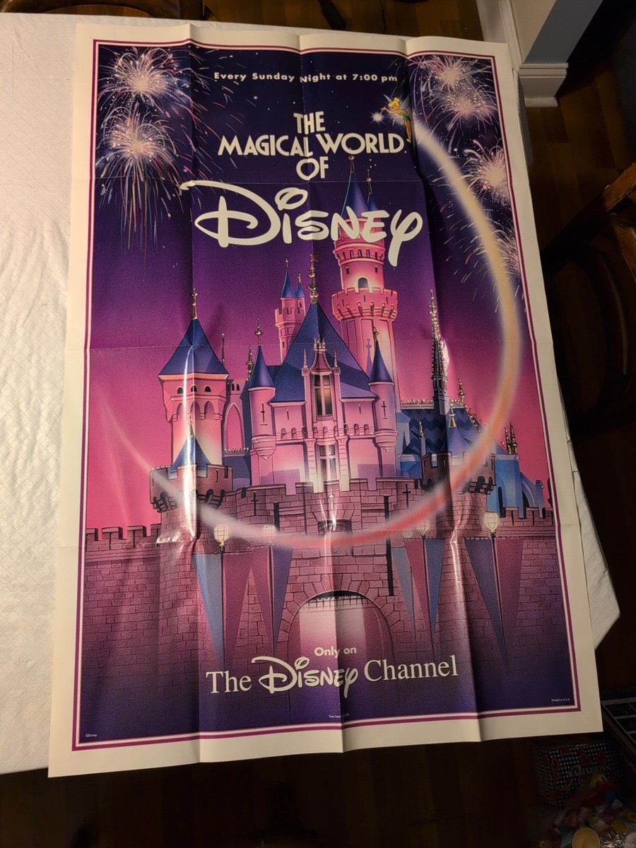 Large 27x41, Magical World Of Disney Vintage Advertisement Poster