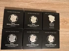 2021 100th Anniversary Morgan and Peace Silver Dollar 6 Coin Set COA