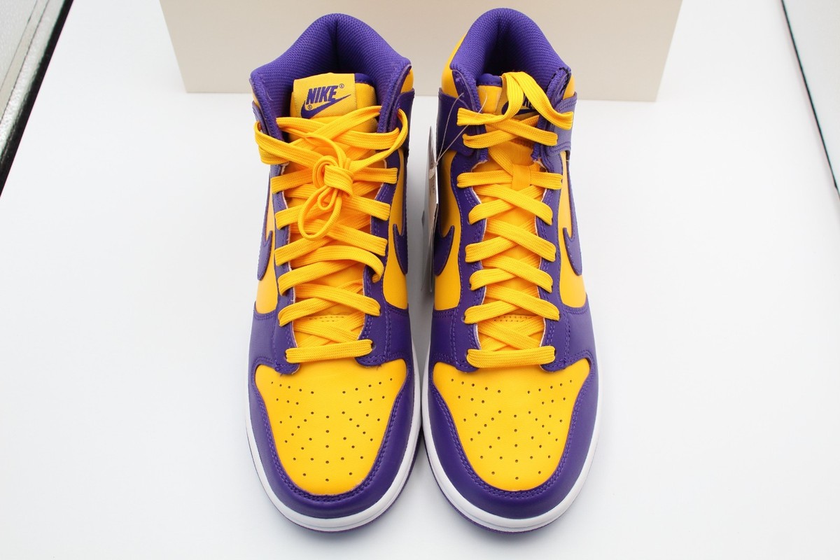 Size 8 - Nike Dunk High Lakers for sale online | eBay