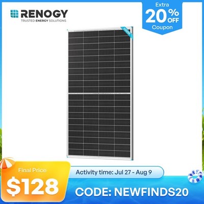 Renogy Bifacial Solar Panel 200W N-Type 16BB 25% High-Efficiency Solar Off-Grid