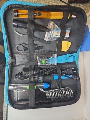 Handskit Soldering Iron Kit Electronics Repair Tool Set w/ Case & Accessories