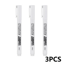 1/2/3pcs White Permanent Marker Pens For Metal, Art, Drawing, Wood, Plastic
