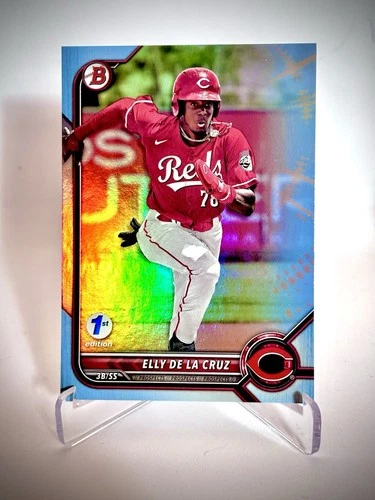 2022 Bowman Draft 1st Edition Elly de La Cruz #BD-80 Sky Blue Foil (RC) 🧼🫧