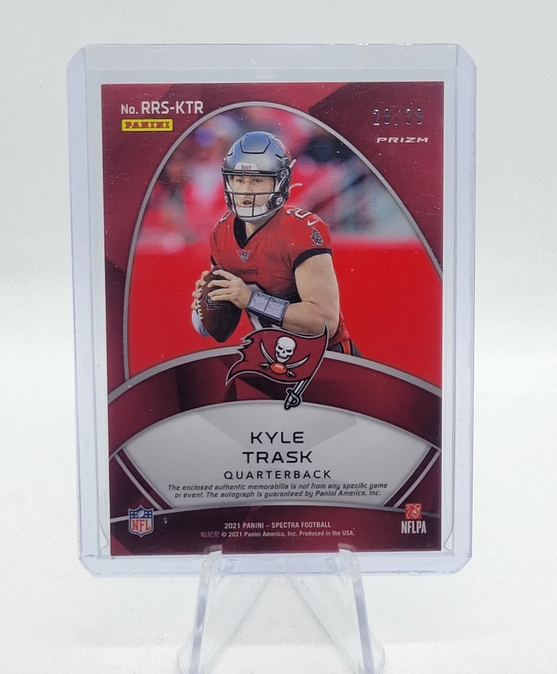 2021 Spectra KYLE TRASK Radiant Rookie 4 Color Patch Auto /30 RRS-KTR - Image 2 of 2