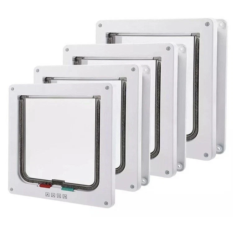 4-Way Safe Lockable Locking Pet Cat Dog Door Brushy Flap Screen L Large Size AU - Image 2 of 4