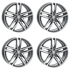 4 Alutec Ikenu wheels 8.0Jx18 ET45 5x112 GRAPFP for VOLKSWAGEN Beetle Caddy E-Go