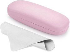 Hard Shell Eyeglasses Case with Cleaning Cloth Glasses Holder Storage