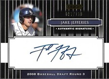 2008 Razor Signature Series Black #180 Jake Jefferies Auto /199 - BB