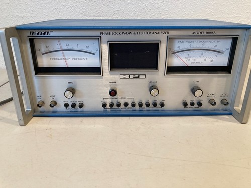 Vintage McAdam BPI Model 1000A Phase Lock Wow & Flutter Analyzer Audio