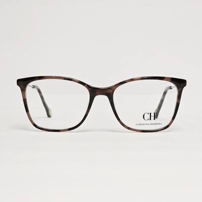 Carolina Herrera VHE846K Women's Square Glasses in Violet Tortoise / Blue | 53mm