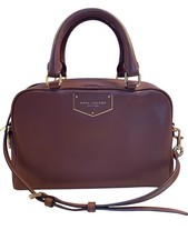 Marc Jacobs Voyager Leather Mini Satchel Crossbody Shoulder Top Handle bag Brown