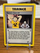 2000 Pokemon #112/132 (Trainer - Blaine's Quiz #3) (Gym Challenge) NM on eBay