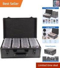 4-Compartment Aluminum Alloy Case Holds 150+ ...