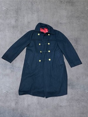 U.S. Merchant Marine Academy Kings Point Wool Bridge Coat Overcoat Mens