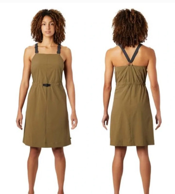 Mountain Hardware Outdoor Jumper Dress Olive Green Size Medium Hiking Camping
