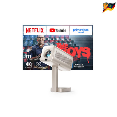 Smart Mini Beamer 4K Heimkino VOPLLS TOF Autofokus WiFi6 Bluetooth 30