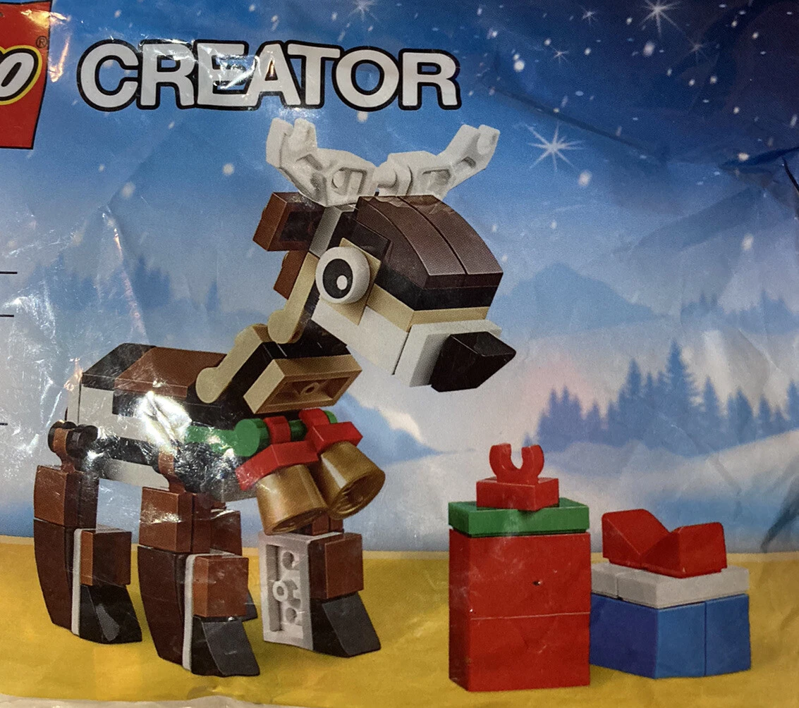 New Lego 30474 Creator Christmas Reindeer Polybag 77 Pcs