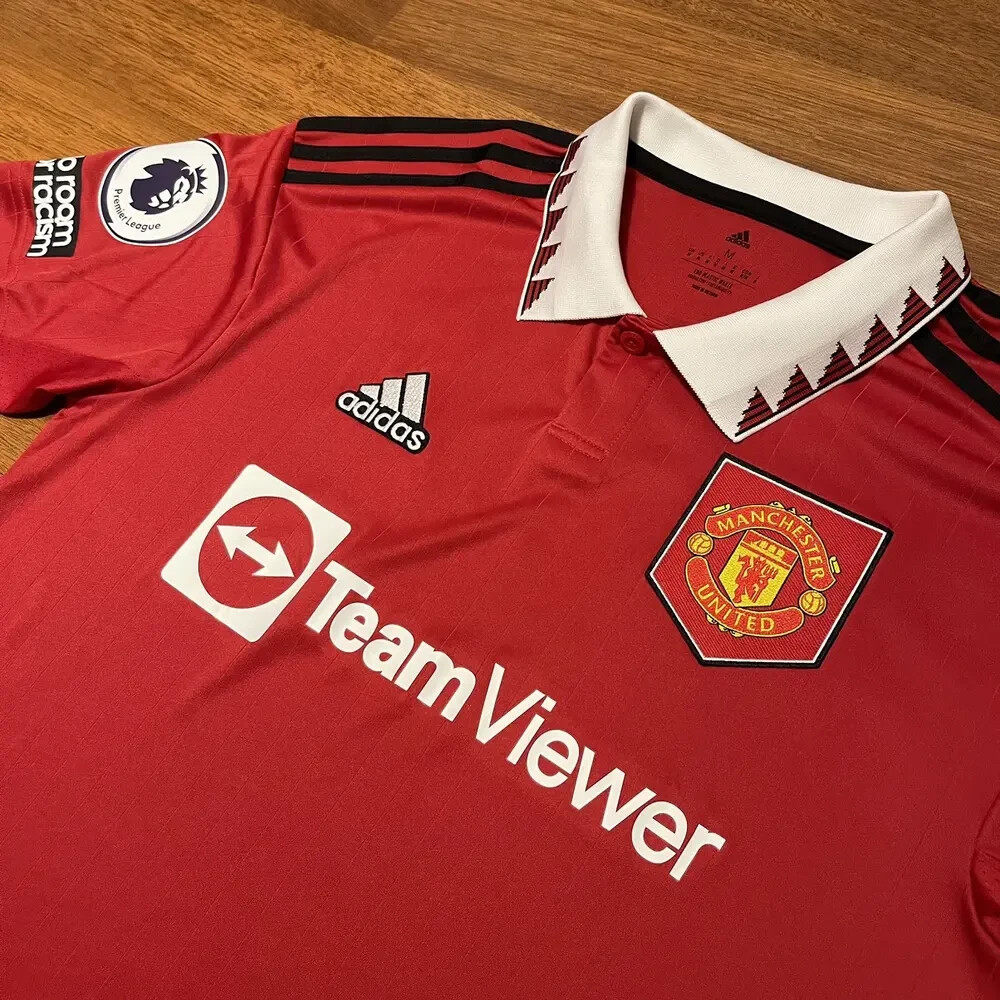 MANCHESTER UNITED ADIDAS 2022/2023 FOOTBALL JERSEY #7 RONALDO SIZE