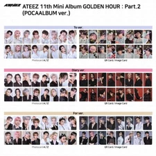 ATEEZ The 11th Mini Album Golden Hour Part.2 POCAALBUM ver Photocard QR