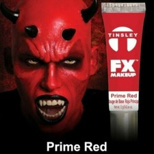 Tinsley Transfers FX Halloween Water Based Cream Face Makeup Body Paint, Red