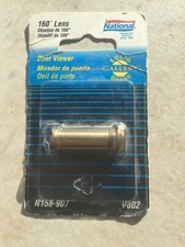NATIONAL DOOR VIEWER, 160 LENS, solid brass, N158-907, NEW