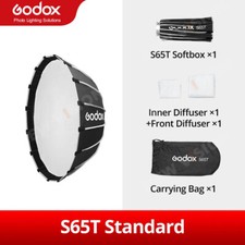 US Godox S65T 65cm Umbrella Quick installation Studio Bowens Softbox Diffuser