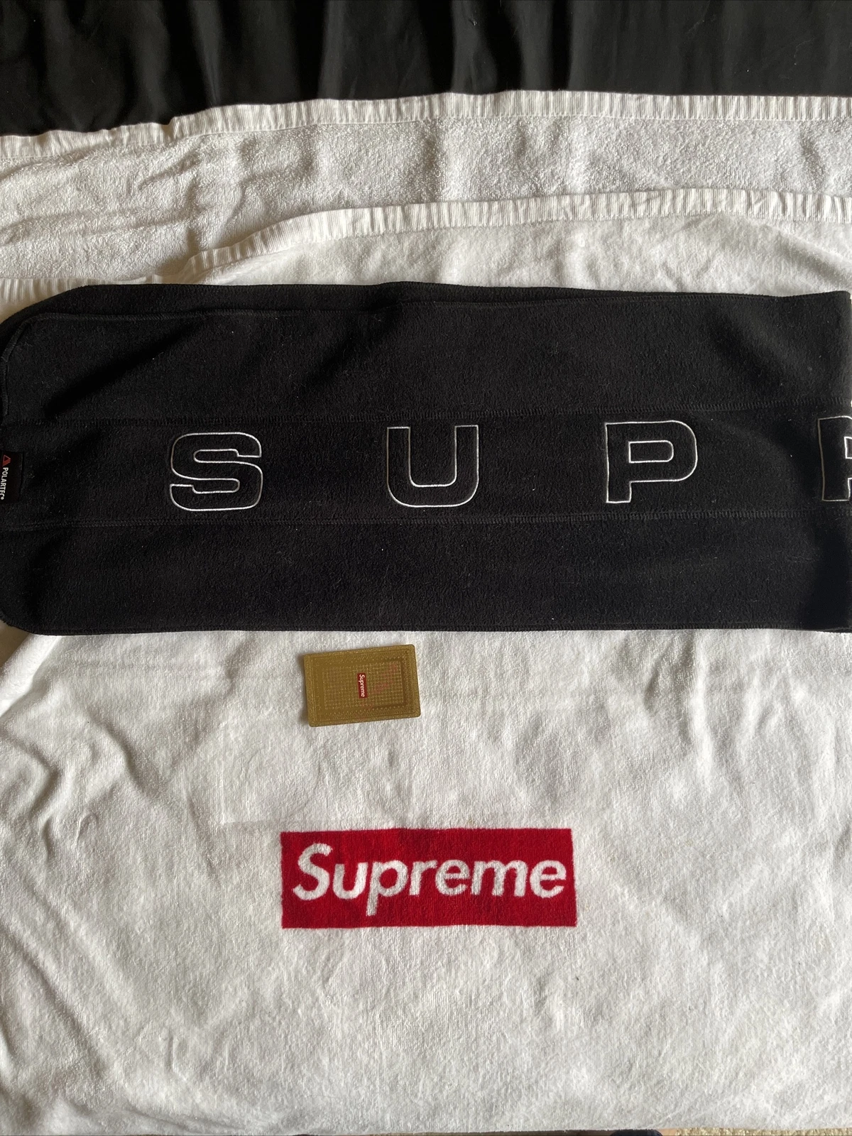 Foulard logo Supreme Polartec FW17