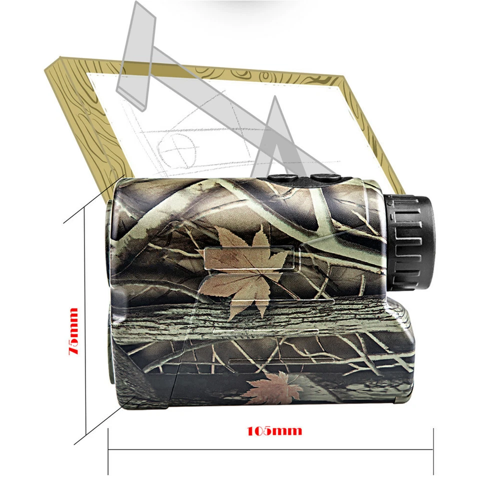 New 6x Laser Rangefinder Golf Good Slope Telescope Range Finder Tour Hunting - Image 4 of 4