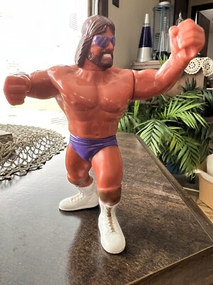 Randy Savage 1991  Titan Sports Figure With Bio Card, Trading Card & 3 Stickers