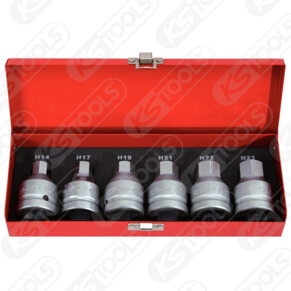 "Ks Tools 3/4\" Kraft-Bit-Stecknuss-Satz, 6-Tlg. 14-24Mm 515.0000 FüR Innen6Kant"-image