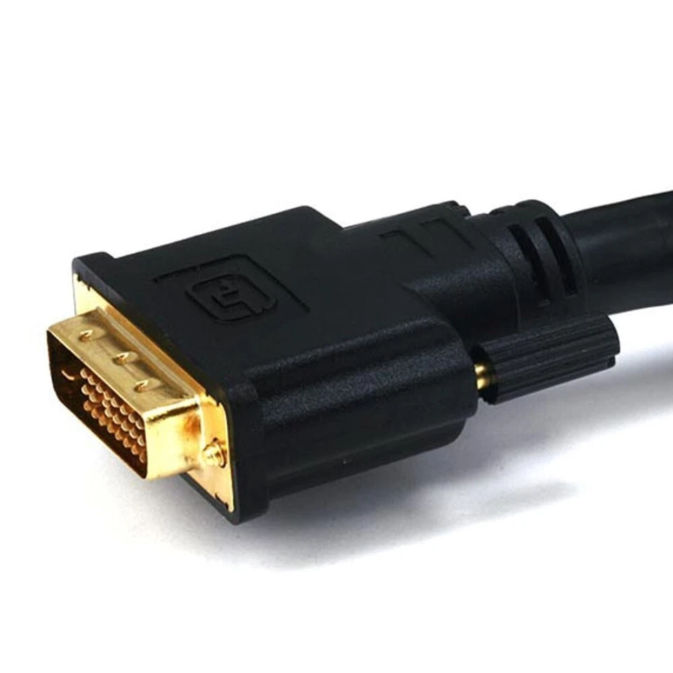 50FT DVI-D Dual Link Male to Male Monitor Cable PC HDTV 24AWG CL2 Gold Plated - Image 2 of 3