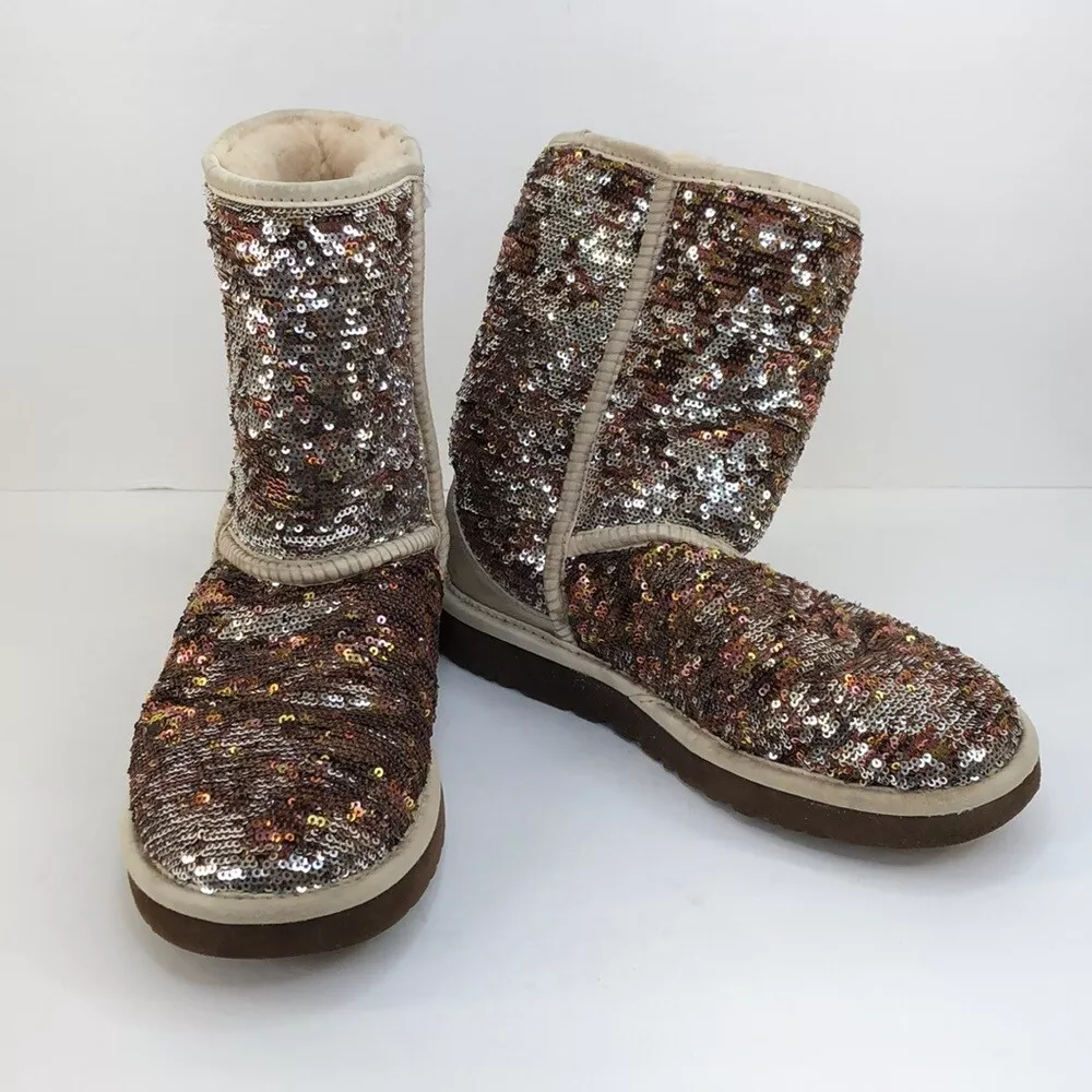Multi color sequin clearance boots