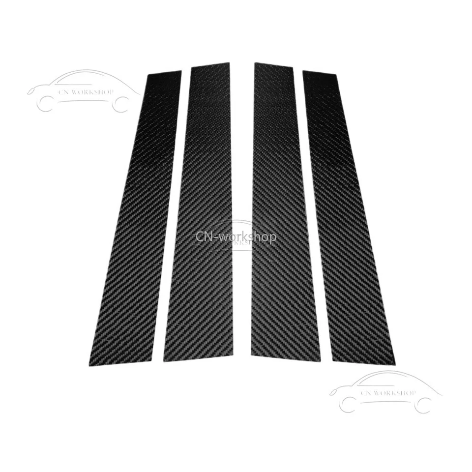 4 Pcs Real Carbon Fiber Exterior B-pillar Cover Trim For Lexus GS F 2016-2020 — 第 3/4 张图片