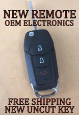 NEW W/ OEM ELECTRONICS FORD F150 F250 F350 FLIP KEYLESS REMOTE FOB FOR 164-R8130