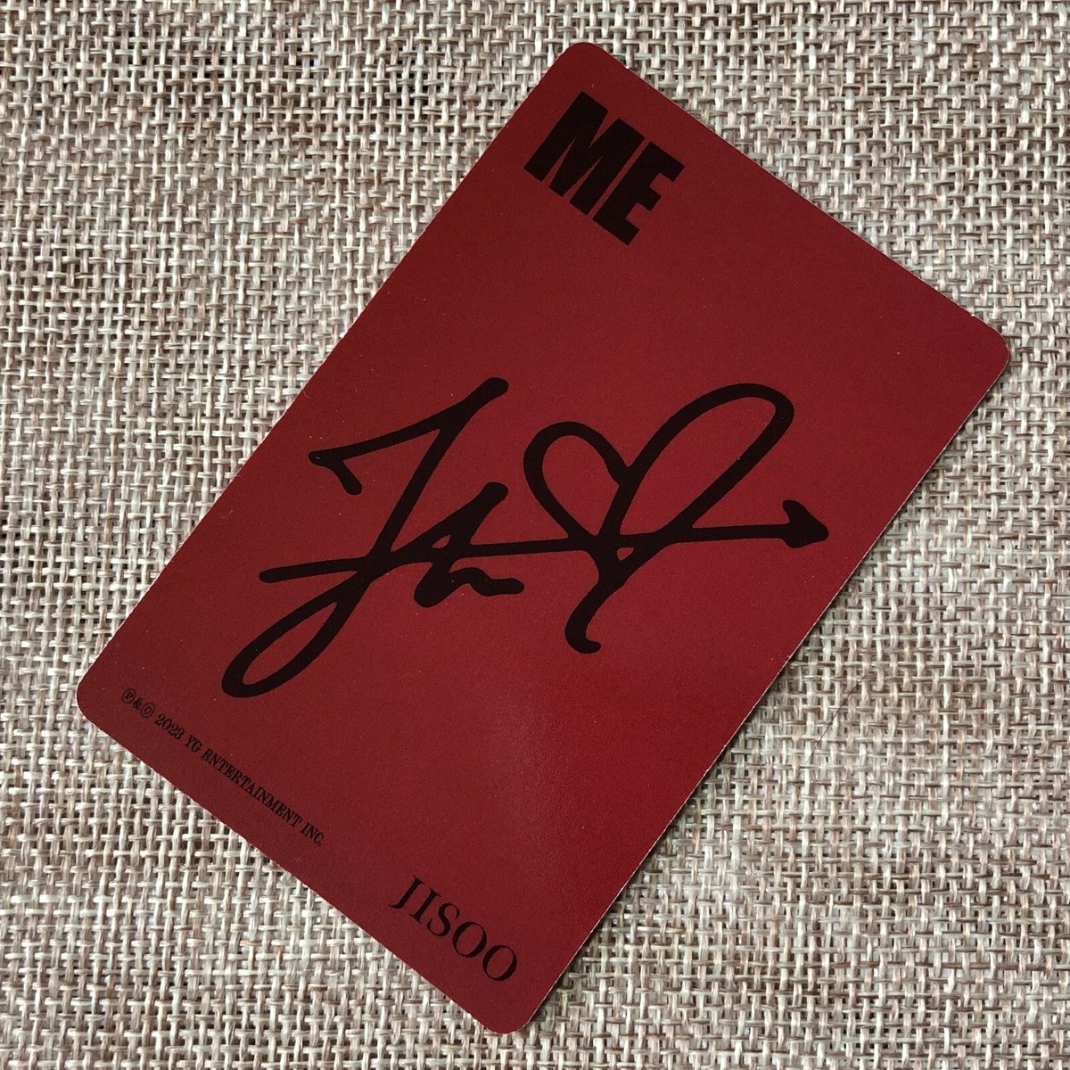 BLACKPINK JISOO ジス ME 通常 トレカ Red コンプ BLACKPINK JISOO [ ME ] Official Photocard, Solo 1st Single Red Ver