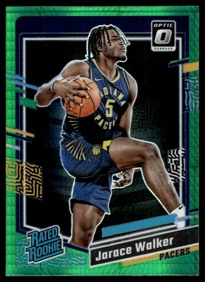 2023-24 Donruss Optic Green Hyper Jarace Walker Rookie Indiana Pacers #226