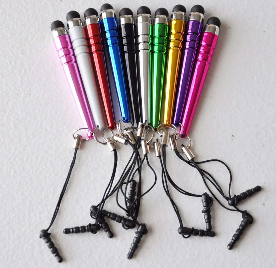 STYLUS TOUCH PENS 3.5mm dust plug capacitive for iPhone 8 7 6 4s 5 Galaxy S6 S7+ - Image 4 of 4