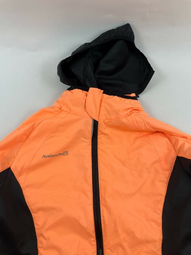 Avalanche Jacket Women's Size S Orange Hoodie Full Zip Lightweight Windbreaker - Picture 3 of 12